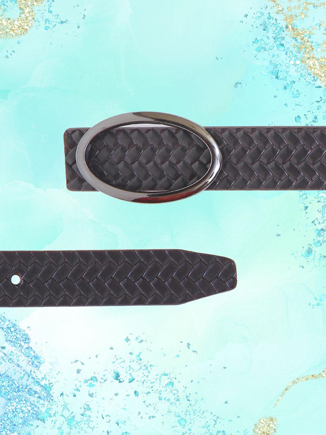 calvadoss girls textured leather belt