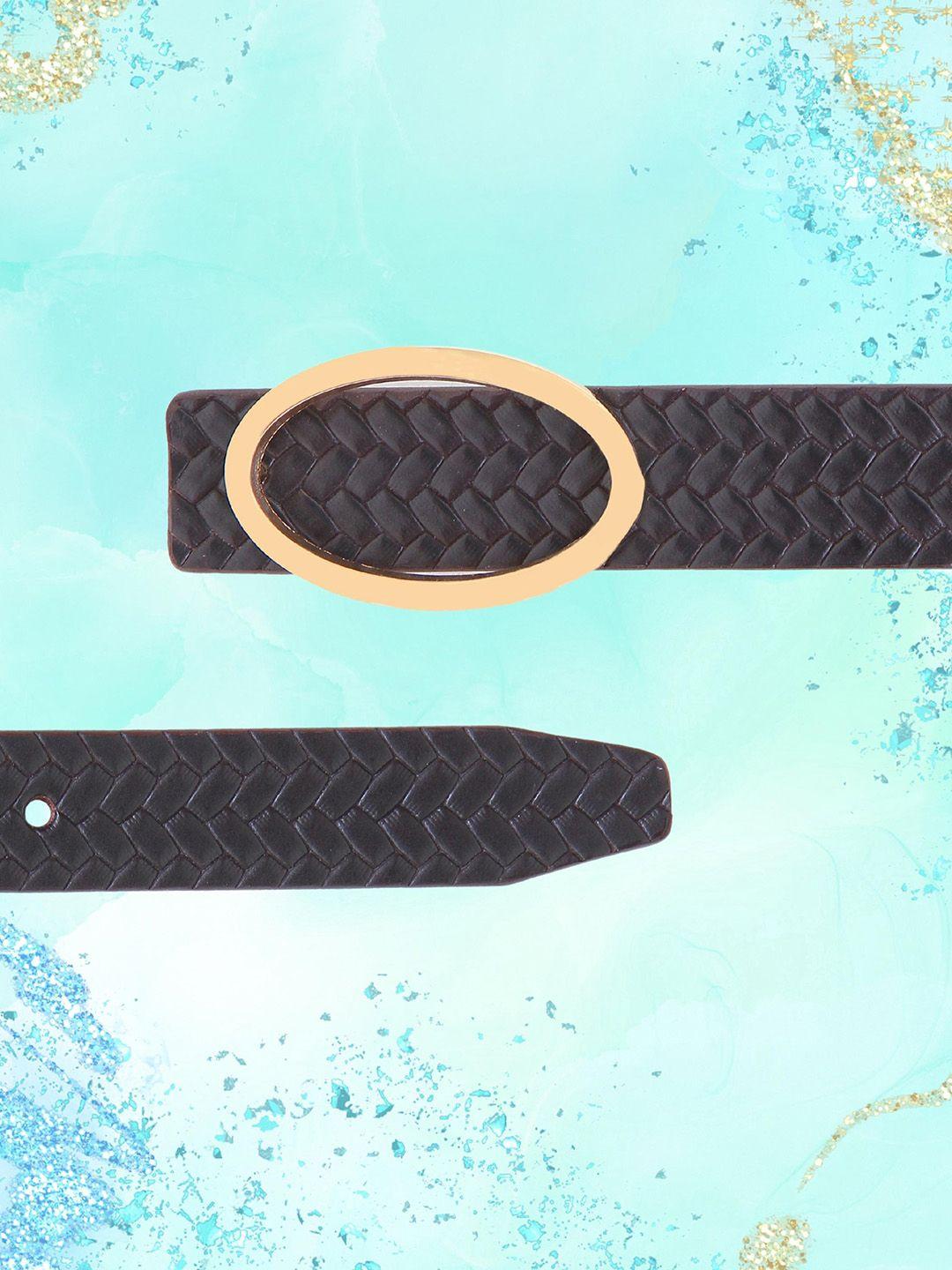 calvadoss girls textured leather belt