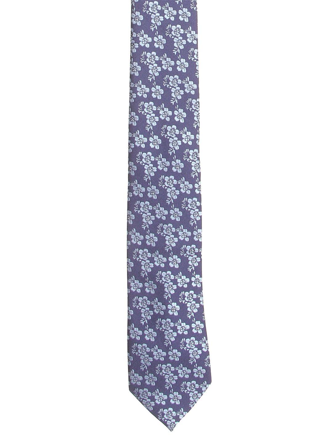 calvadoss men blue woven design broad tie