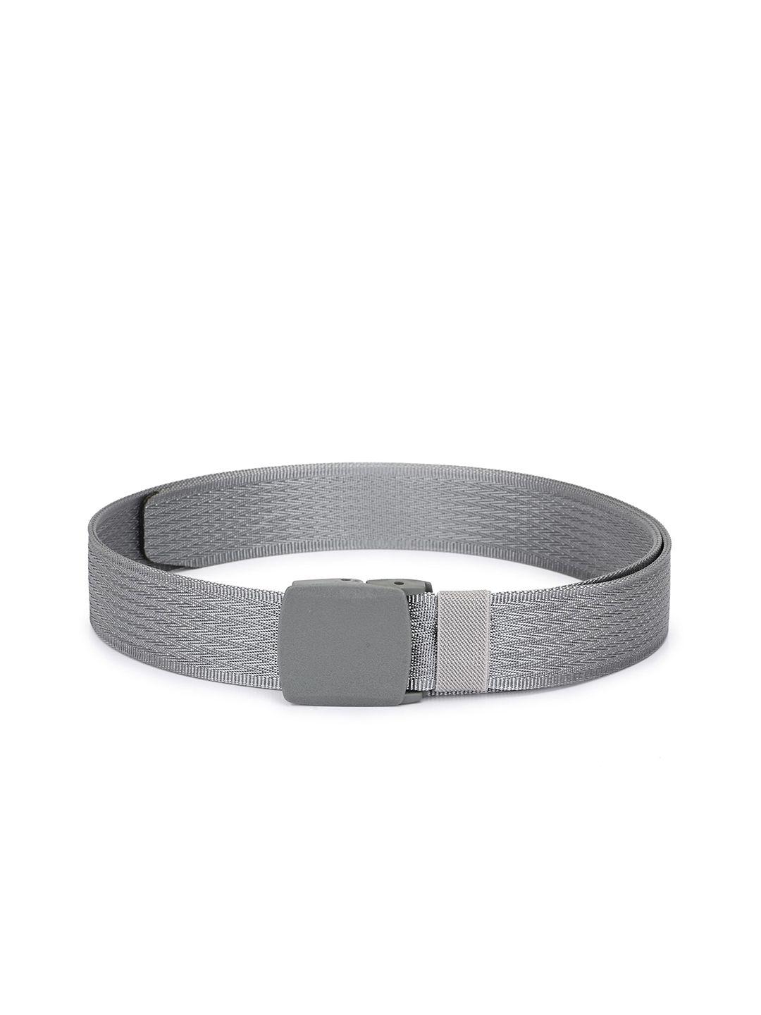 calvadoss men grey woven design belt