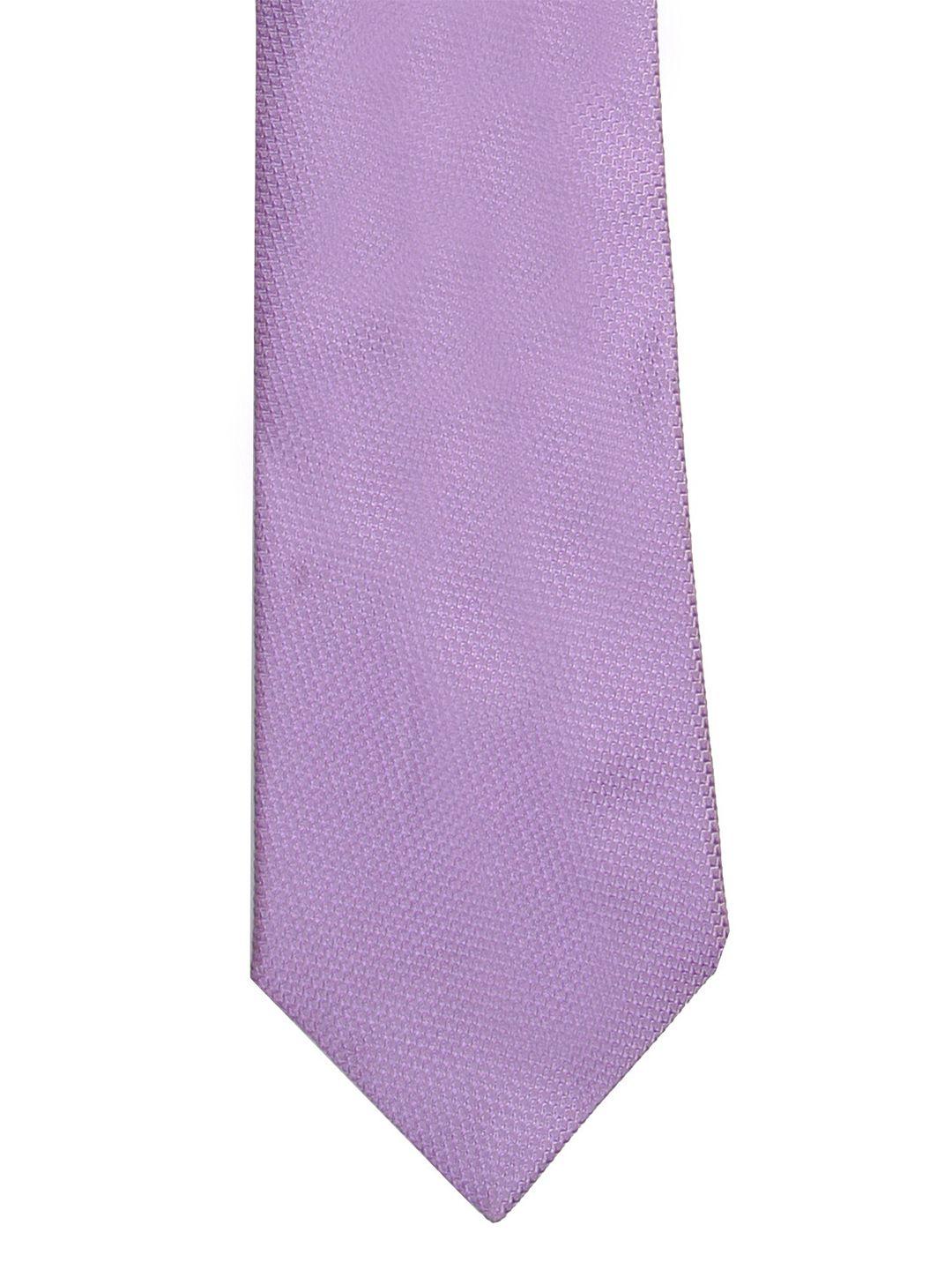 calvadoss men purple woven design broad tie
