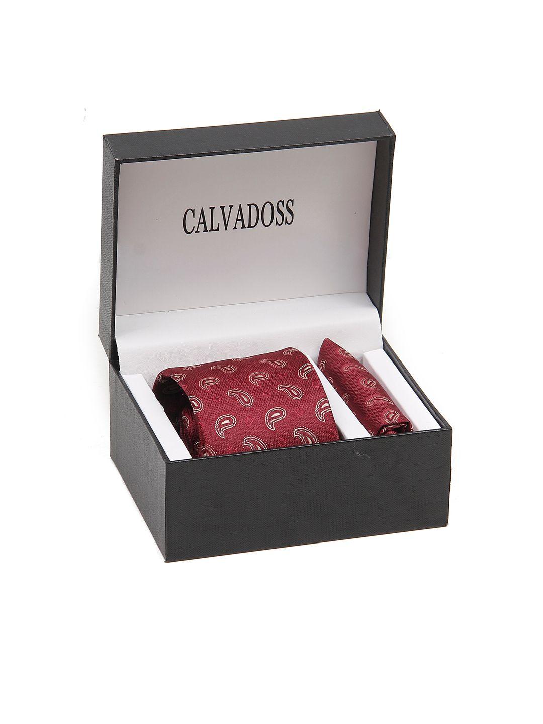 calvadoss men self-design accessory gift set caltpsb-61