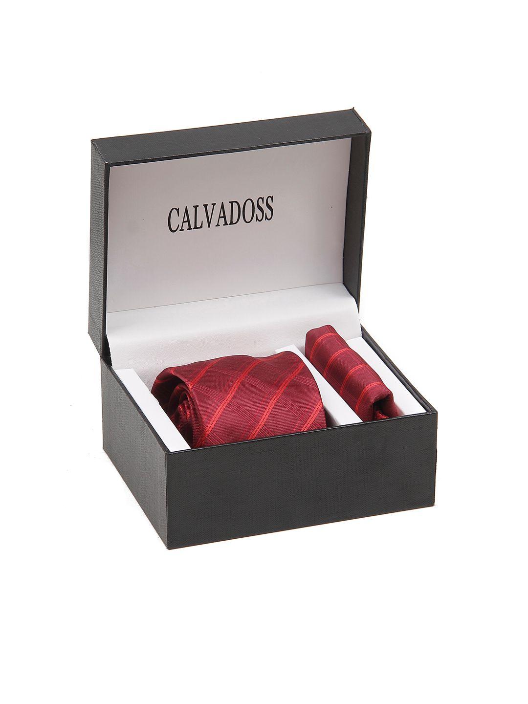 calvadoss men self-design accessory gift set