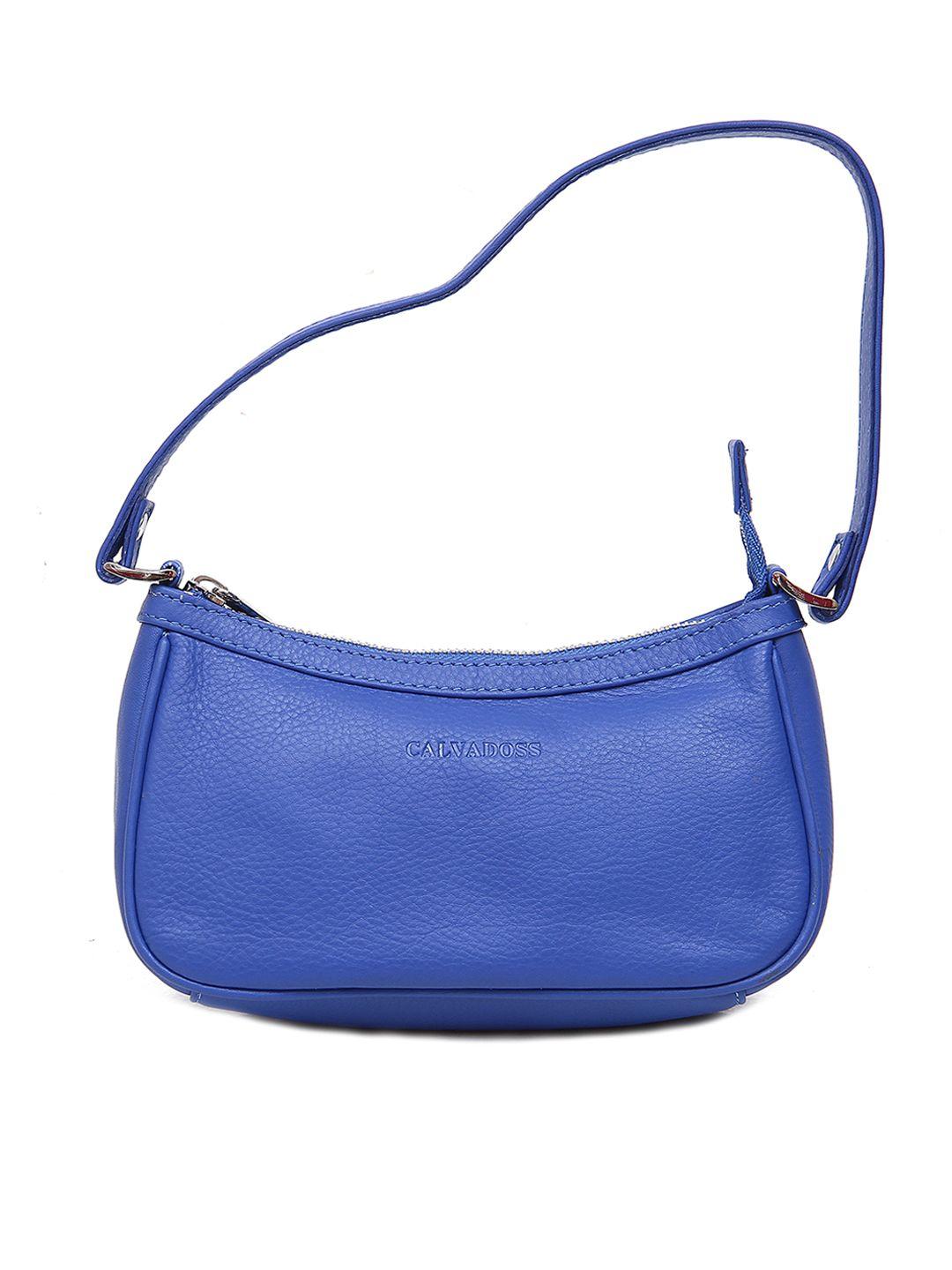 calvadoss textured leather structured shoulder bag