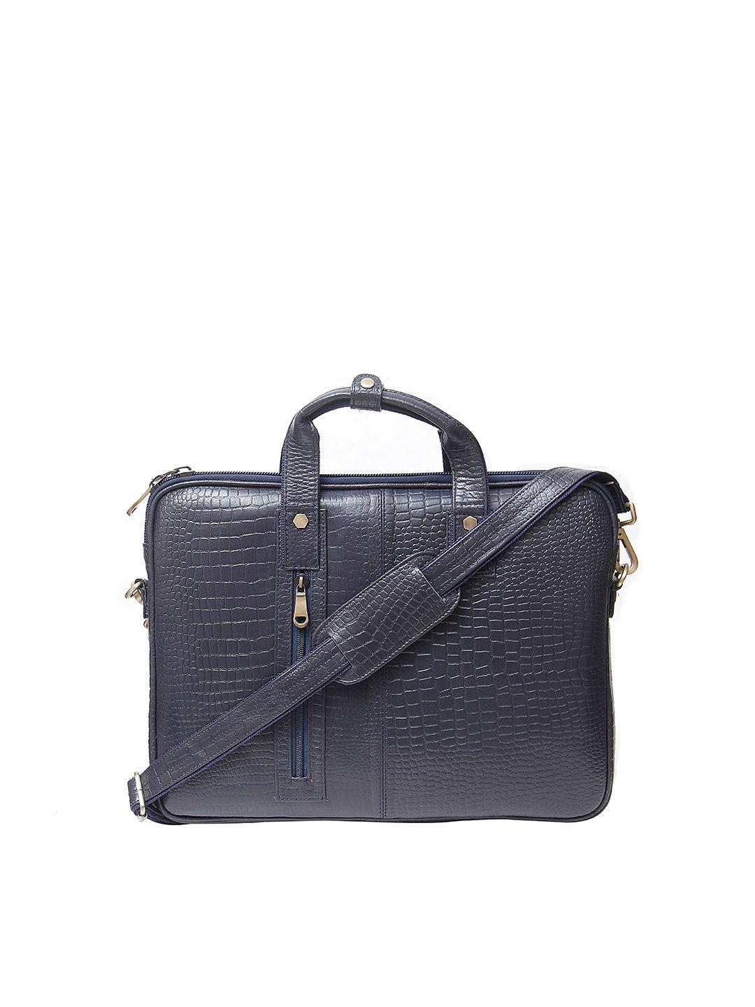 calvadoss women textured leather laptop bag