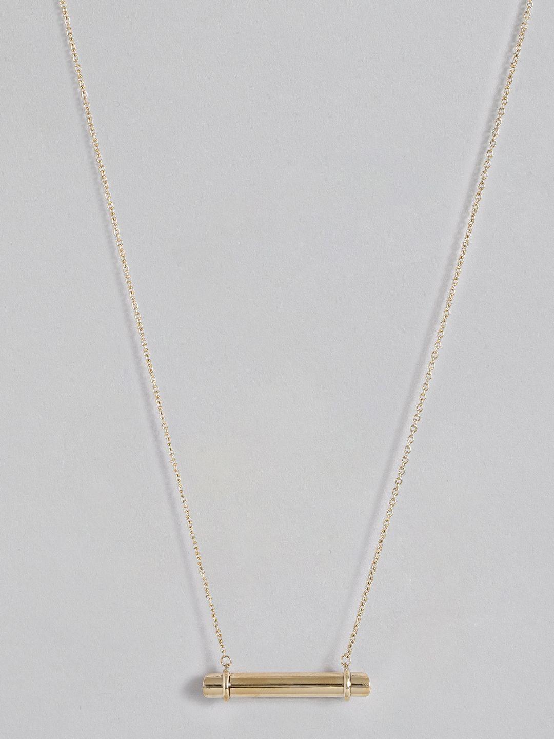 calvin klein elongated linear necklace