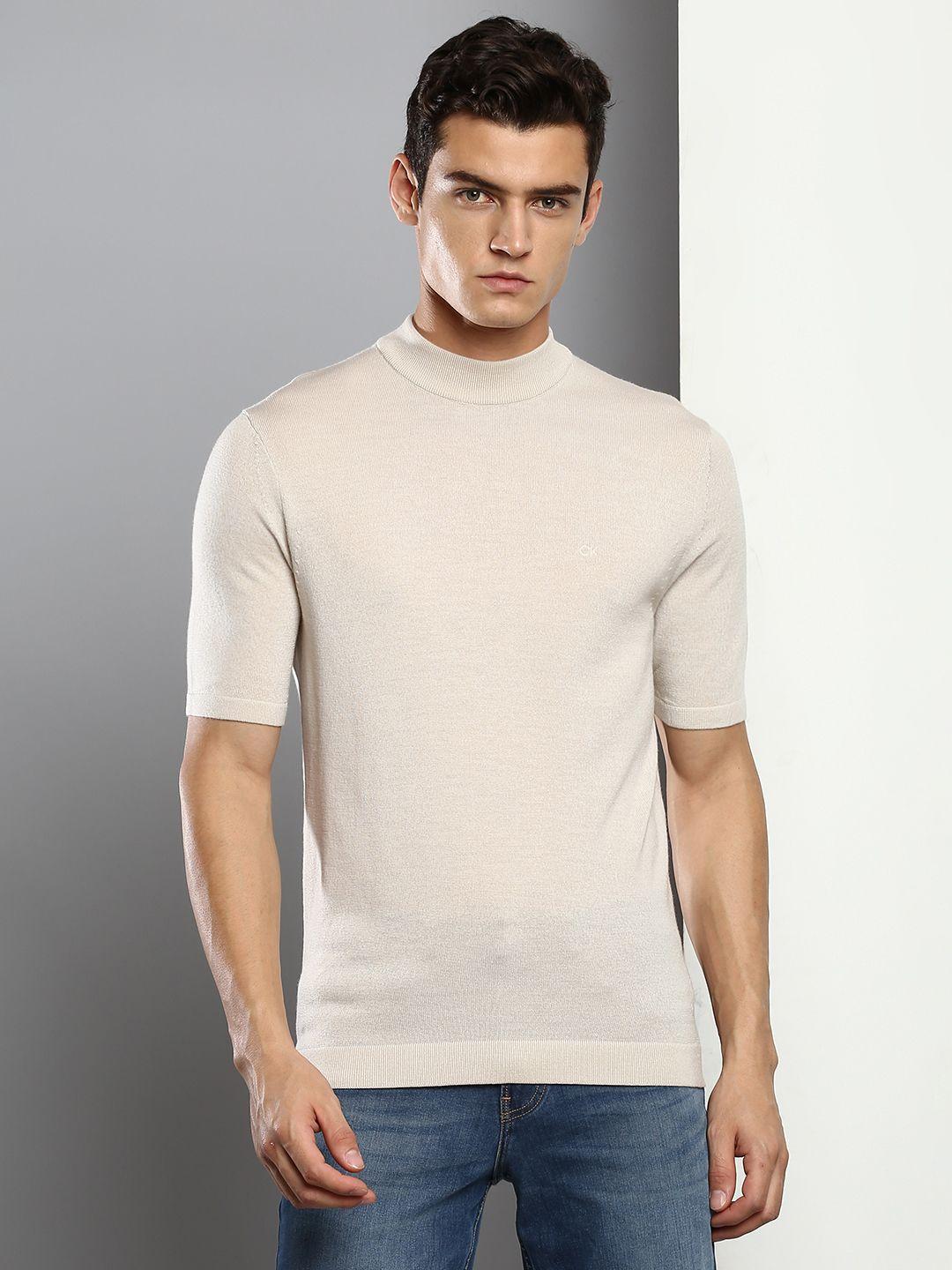 calvin-klein-jeans-men-beige-round-neck-pullover-sweaters
