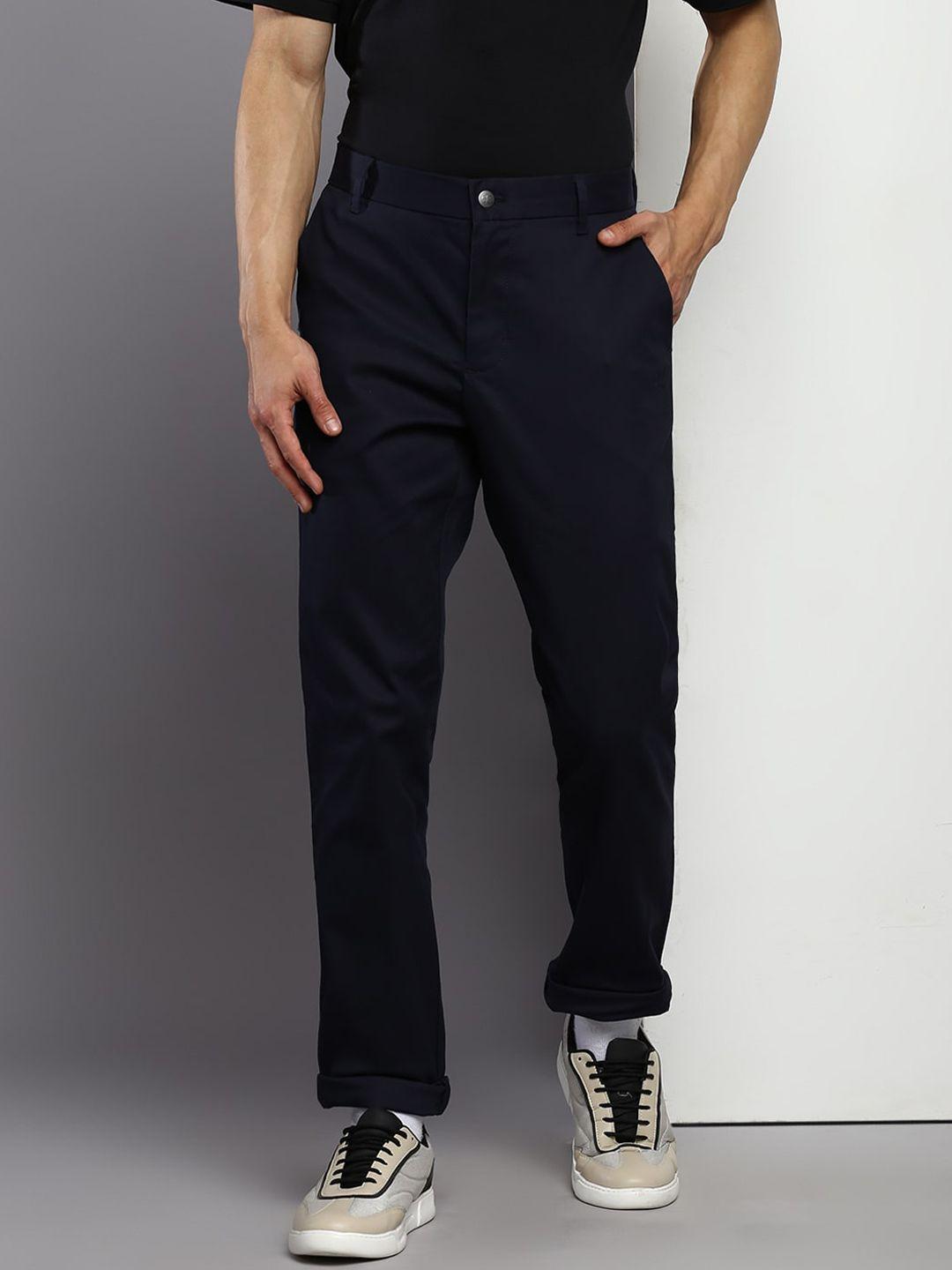 calvin klein jeans men mid-rise slim-fit trousers
