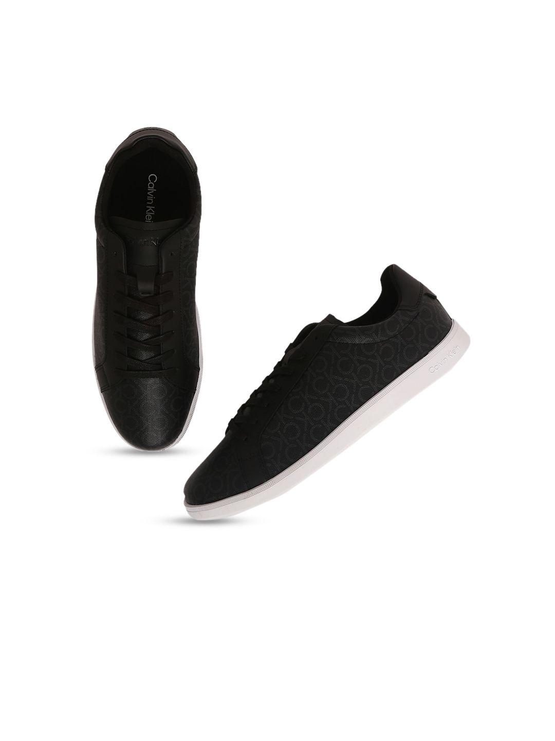 calvin klein jeans men textured lace-up sneakers