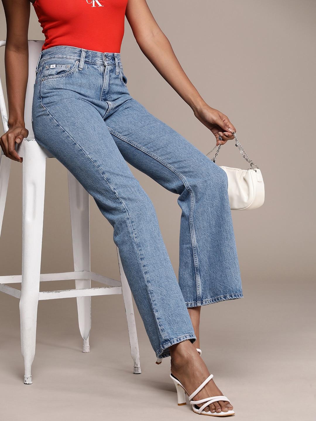 calvin klein jeans women pure cotton bootcut jeans