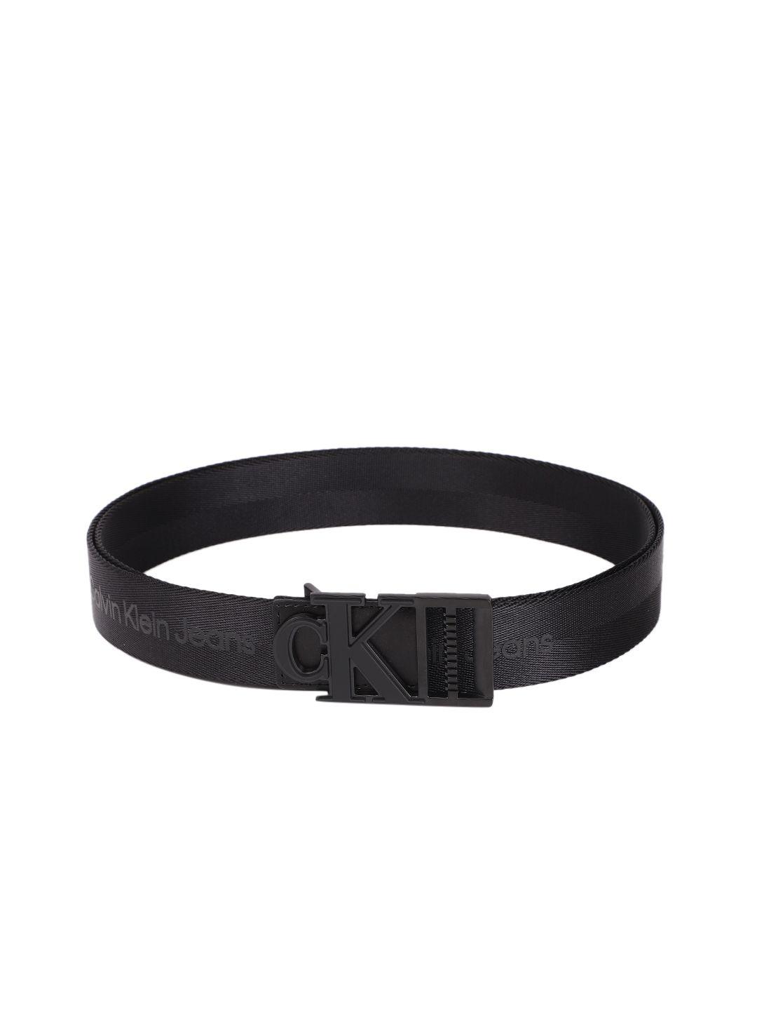 calvin klein men brand logo print belt