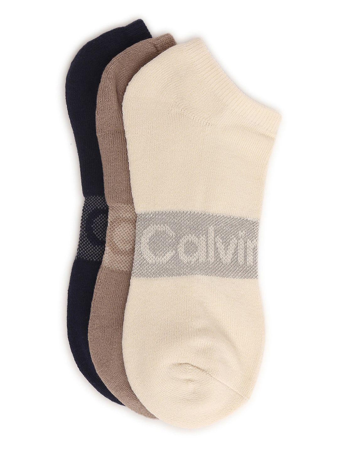 calvin klein pack of 3 ankle-length socks