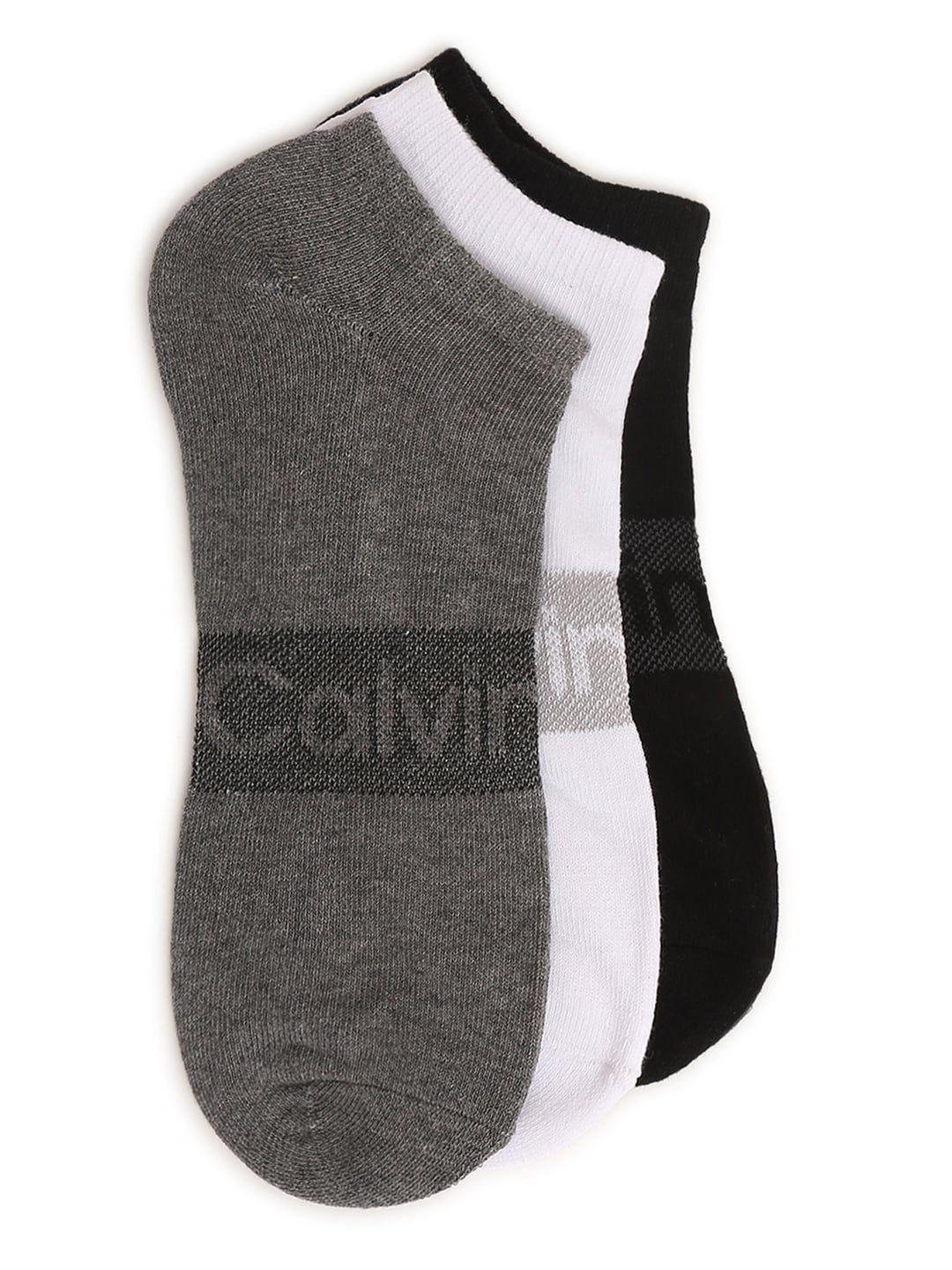 calvin klein pack of 3 ankle-length socks