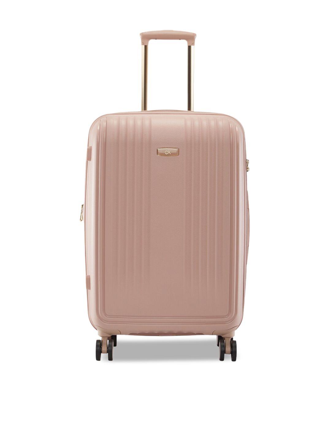 calvin klein sustain hard-sided medium trolley suitcase