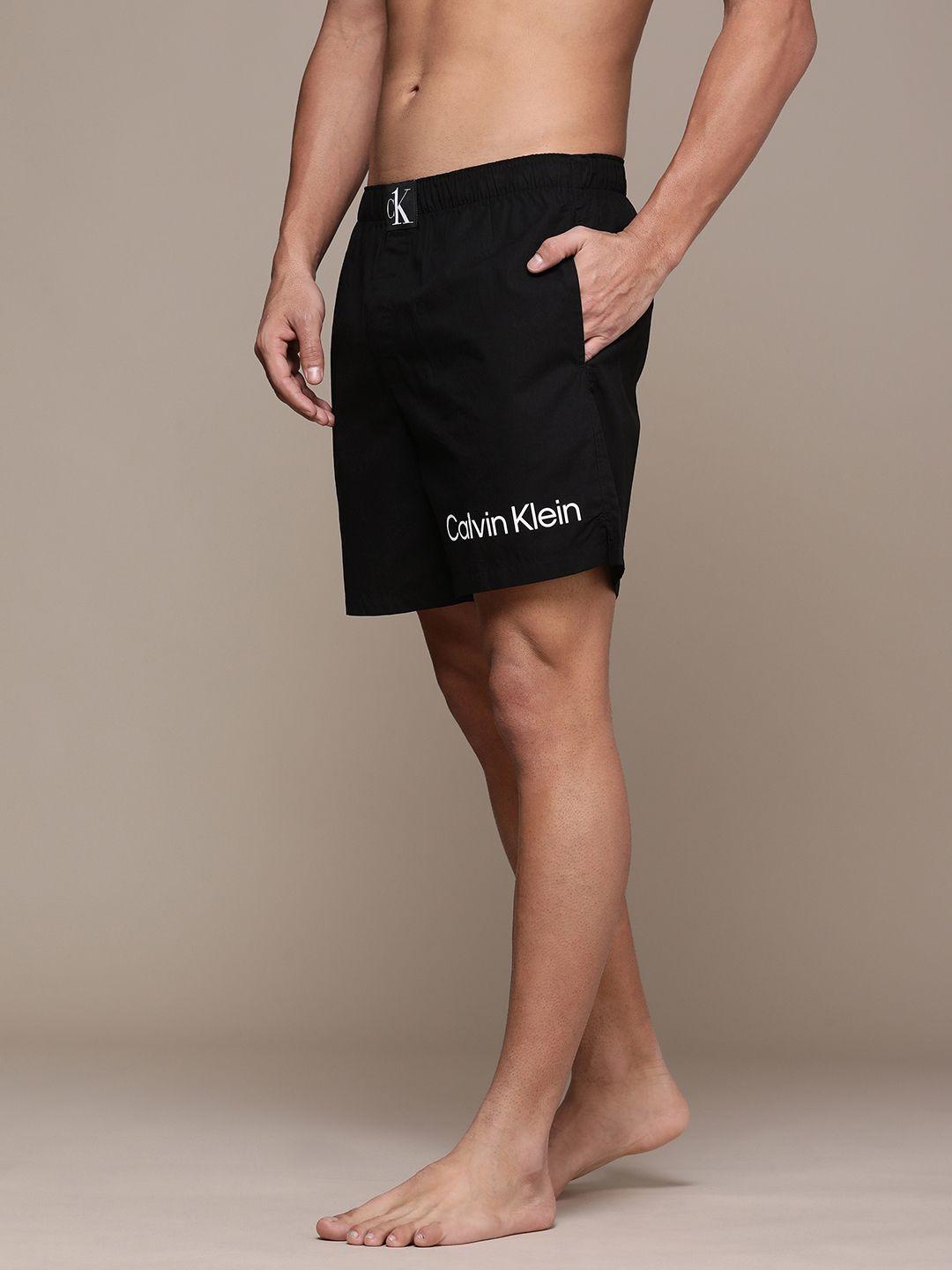 calvin klein underwear men brand logo printed pure cotton boxer