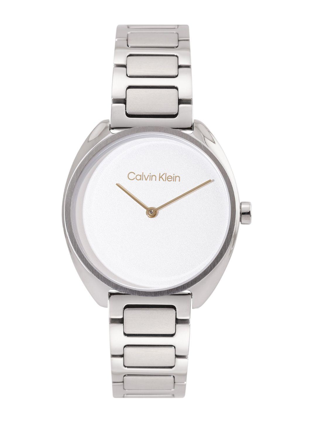 calvin klein women adorn analogue watch 25200275