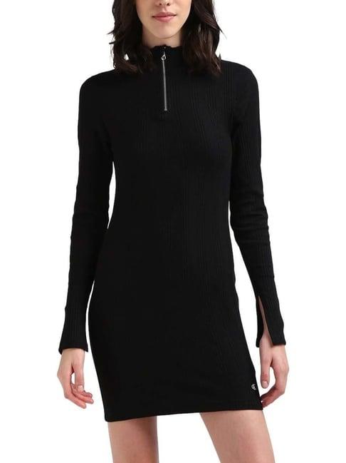 calvin klein black bodycon dress