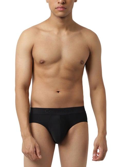 calvin klein black logo regular fit briefs