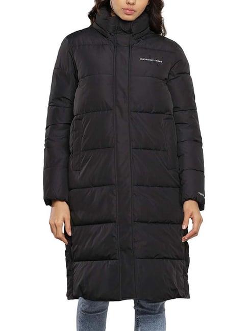 calvin klein black quilted regular fit puffer jacket