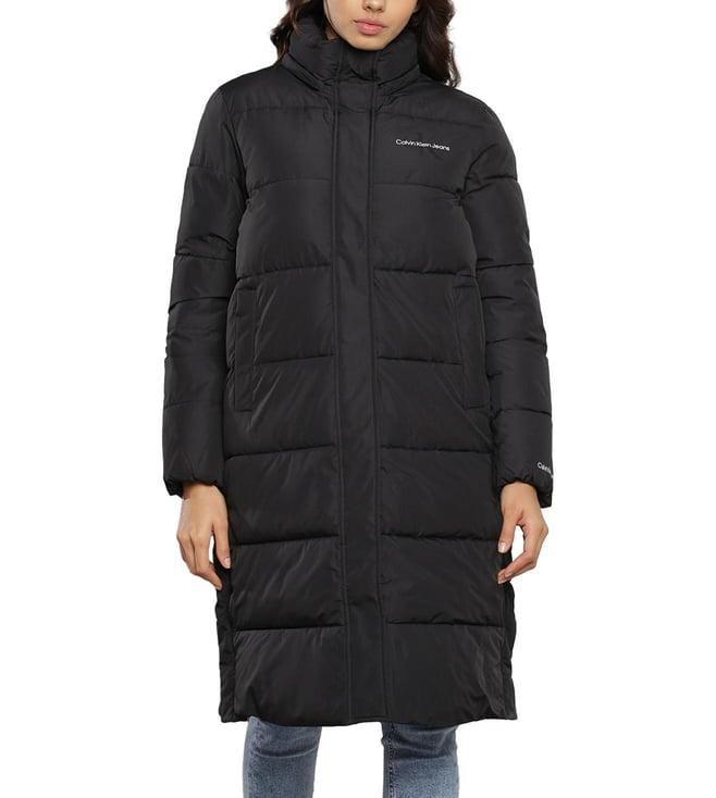 calvin klein black quilted regular fit puffer jacket