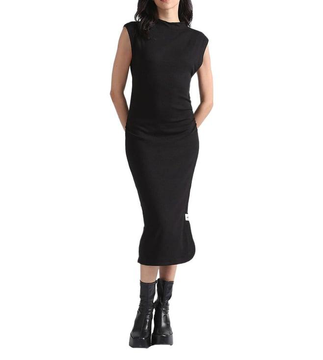 calvin klein black regular fit dress