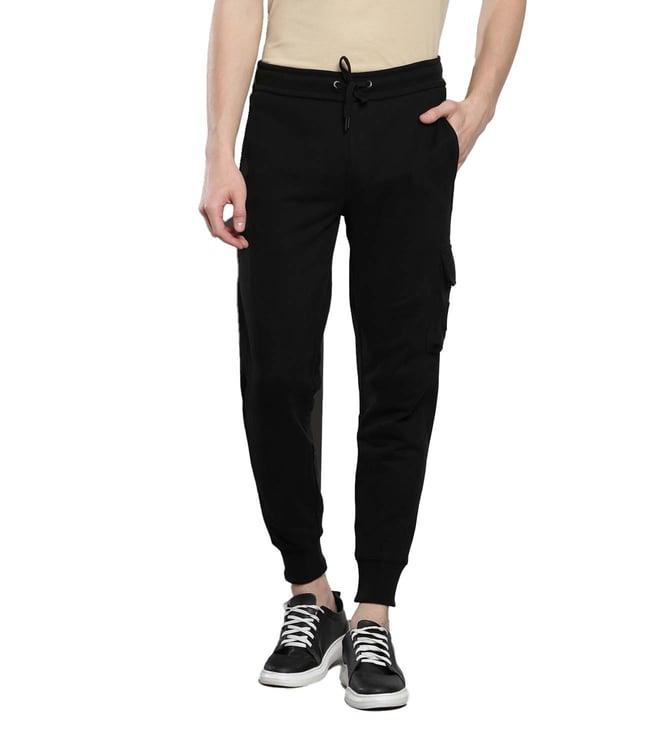 calvin klein black regular fit joggers