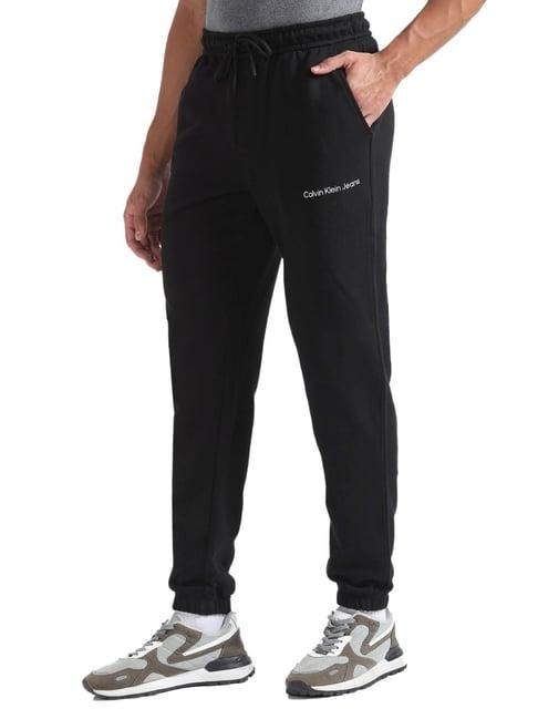 calvin klein black regular fit joggers