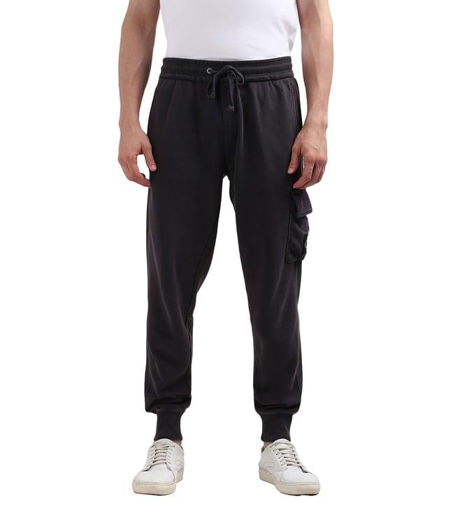 calvin klein black regular fit joggers