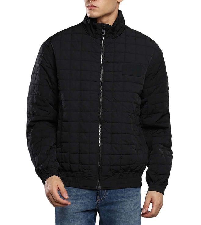 calvin klein black relaxed fit bomber jacket