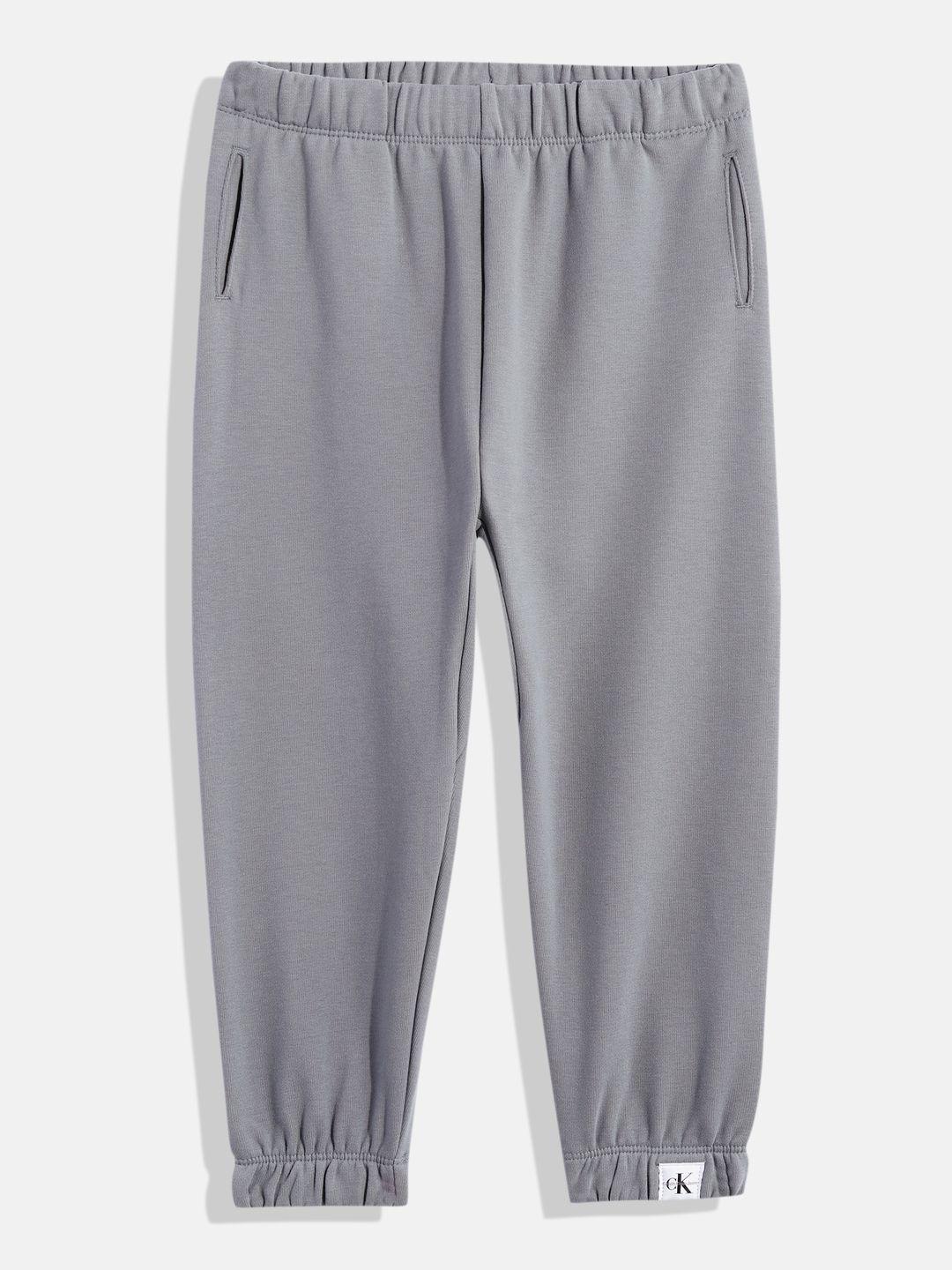 calvin klein boys solid joggers