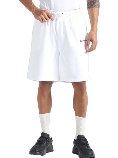 calvin klein bright white regular fit shorts