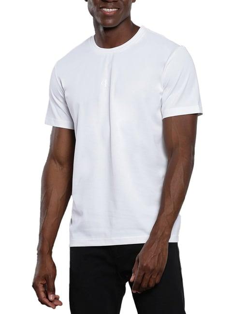 calvin klein bright white regular fit t-shirt