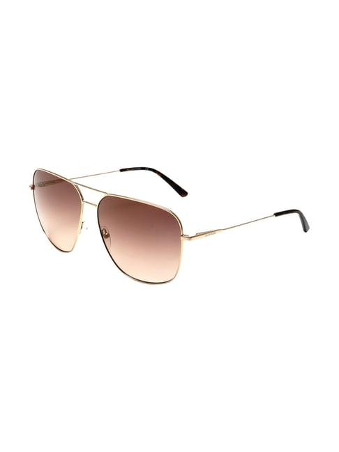 calvin klein brown aviator sunglasses for men