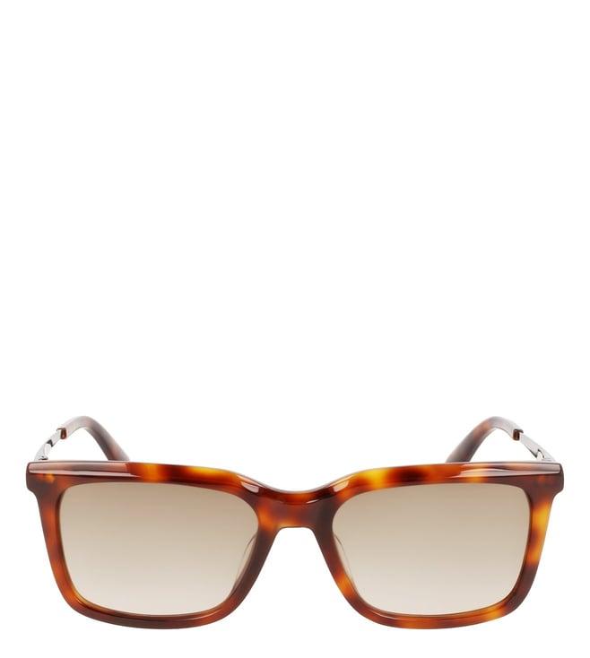 calvin klein ck2251722055s brown rectangular sunglasses for men