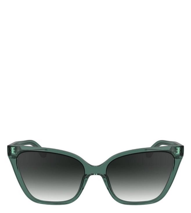 calvin klein ck24507 green uv protected sunglasses for women