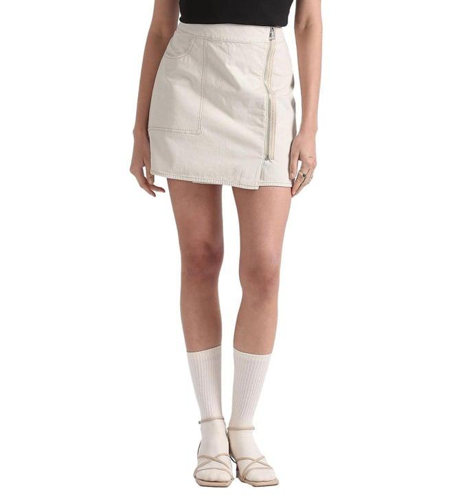 calvin klein eggshell regular fit skirt