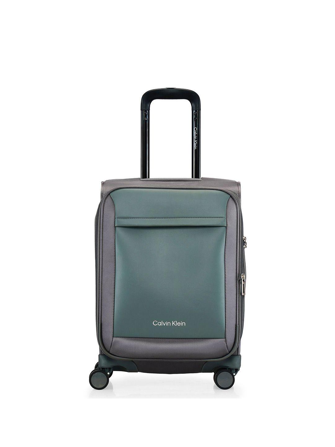 calvin klein escape hard sided cabin trolley bag