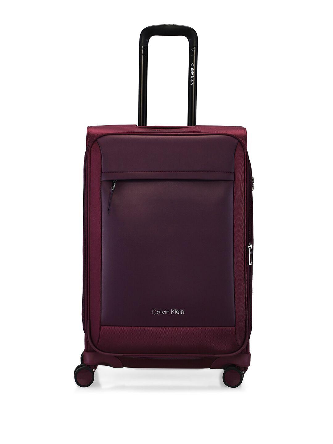 calvin klein escape soft-sided medium trolley suitcase