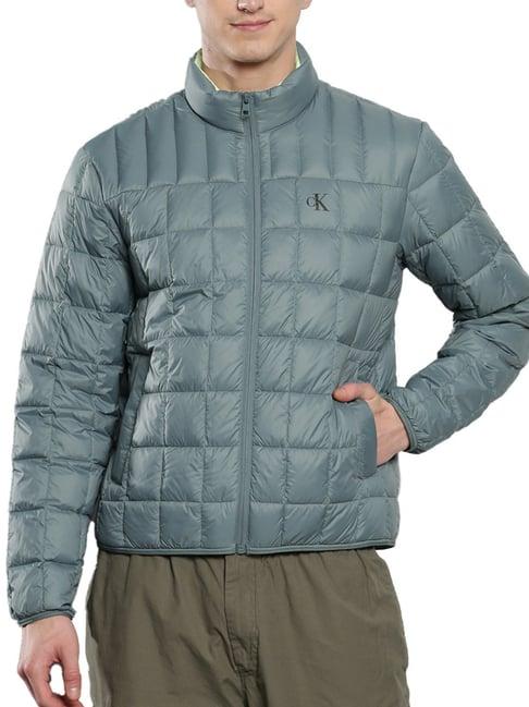 calvin klein goblin blue regular fit quilted quilted jacket