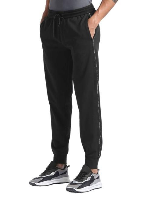 calvin klein jeans black regular fit joggers