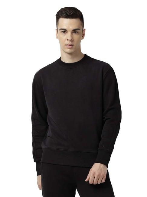 calvin klein jeans black regular fit sweater