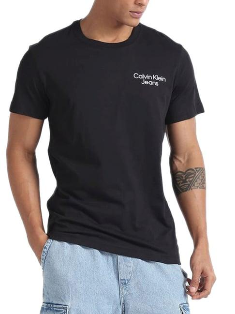 calvin klein jeans black regular fit t-shirt