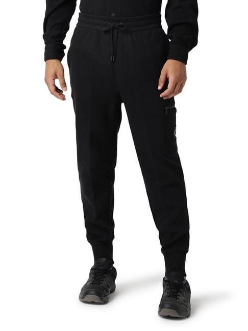 calvin klein jeans black slim fit joggers