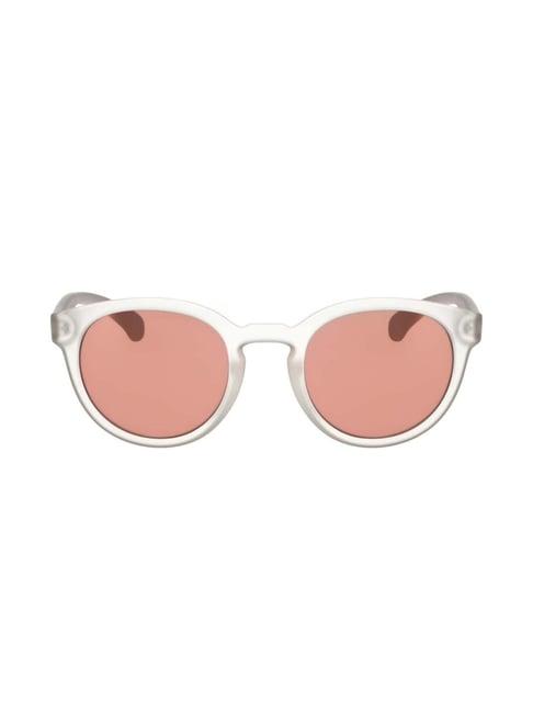 calvin klein jeans ckj782 pink round sunglasses