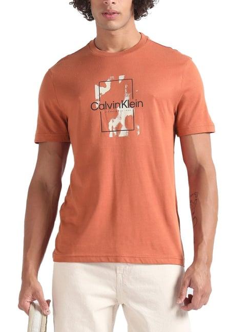 calvin klein jeans copper sun graphic regular fit t-shirt