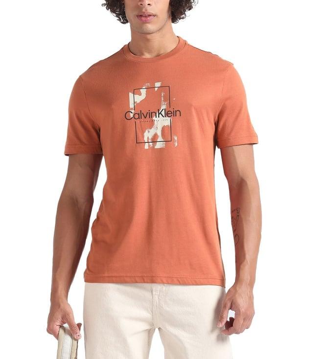 calvin klein jeans copper sun graphic regular fit t-shirt