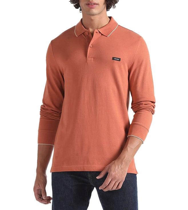 calvin klein jeans copper sun slim fit polo t-shirt