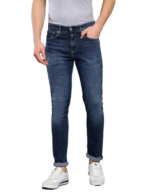 calvin klein jeans denim dark cotton skinny fit jeans