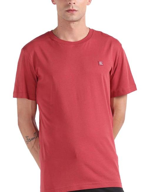 calvin klein jeans garnet solid regular fit t-shirt