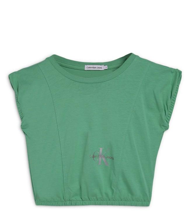 calvin klein jeans kids neptunes wave logo regular fit top